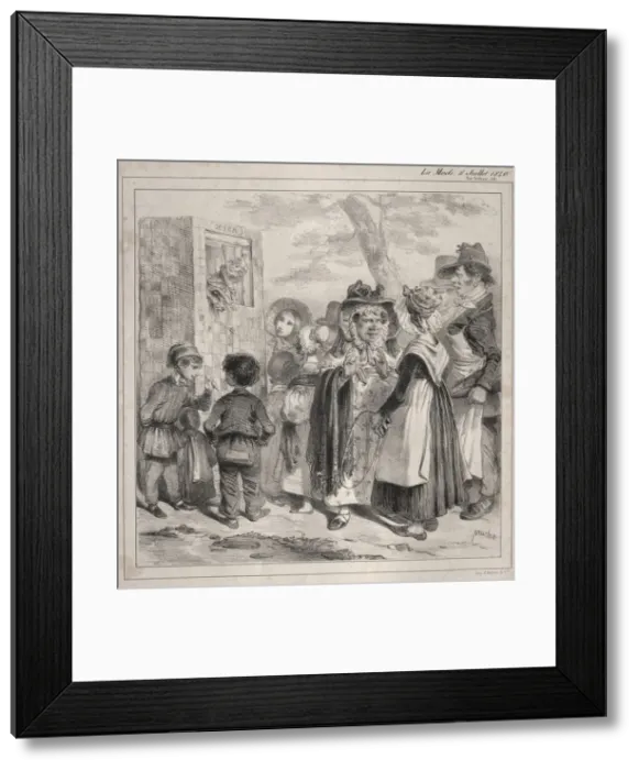Framed Print : Voyez-vous ma Chere! cest la police qui fait jouer ces polichinels la, pour Framed Print : Voyez-vous ma Chere! cest la police qui fait jouer ces polichinels la, pour