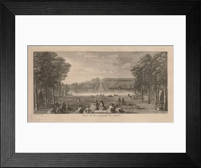 Framed Print : View of the Cascade de Seaux. Creator: Jacques Rigaud (French, 1681-1754) Framed Print : View of the Cascade de Seaux. Creator: Jacques Rigaud (French, 1681-1754)