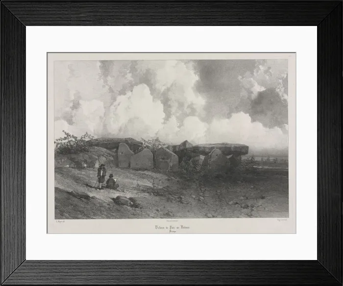 Framed Print : Voyages pittoresques et romantiques dans lancienne France: Bretagne…, c. 1845 Framed Print : Voyages pittoresques et romantiques dans lancienne France: Bretagne…, c. 1845