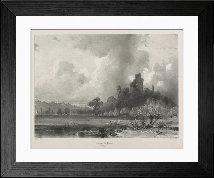 Framed Print : Voyages pittoresques et romantiques dans lancienne France. Bretagne: Chateau de Penhoet Framed Print : Voyages pittoresques et romantiques dans lancienne France. Bretagne: Chateau de Penhoet