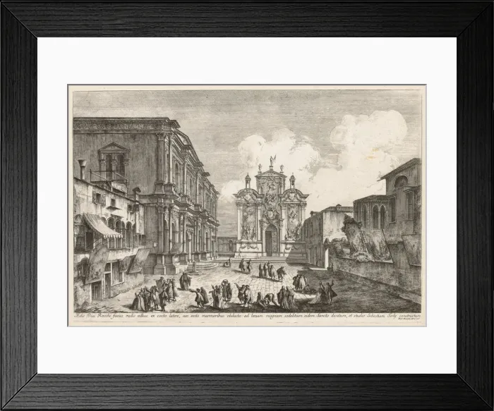 Framed Print : Views of Venice: Campo S. Rocco, 1741. Creator: Michele Marieschi (Italian, 1710-1743) Framed Print : Views of Venice: Campo S. Rocco, 1741. Creator: Michele Marieschi (Italian, 1710-1743)