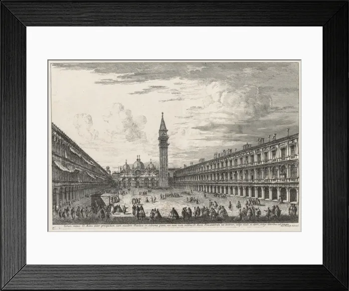 Framed Print : Views of Venice: Piazzo S. Marco, 1741. Creator: Michele Marieschi (Italian, 1710-1743) Framed Print : Views of Venice: Piazzo S. Marco, 1741. Creator: Michele Marieschi (Italian, 1710-1743)