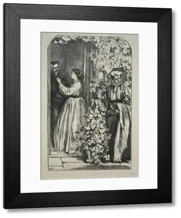 Framed Print : What Came of Killing a Rich Uncle One Christmas Time, 1865. Creator: Charles Samuel Keene (British Framed Print : What Came of Killing a Rich Uncle One Christmas Time, 1865. Creator: Charles Samuel Keene (British