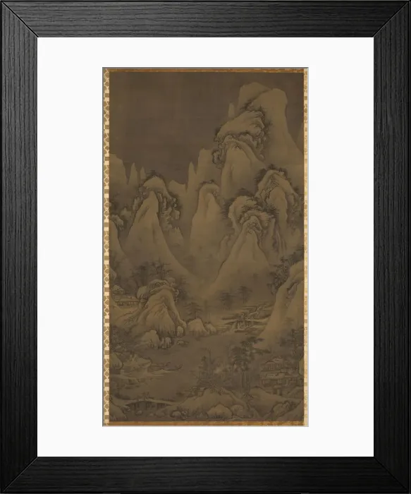 Framed Print : Winter Landscape, 1500s. Creator: Yeoseol (Korean) Framed Print : Winter Landscape, 1500s. Creator: Yeoseol (Korean)