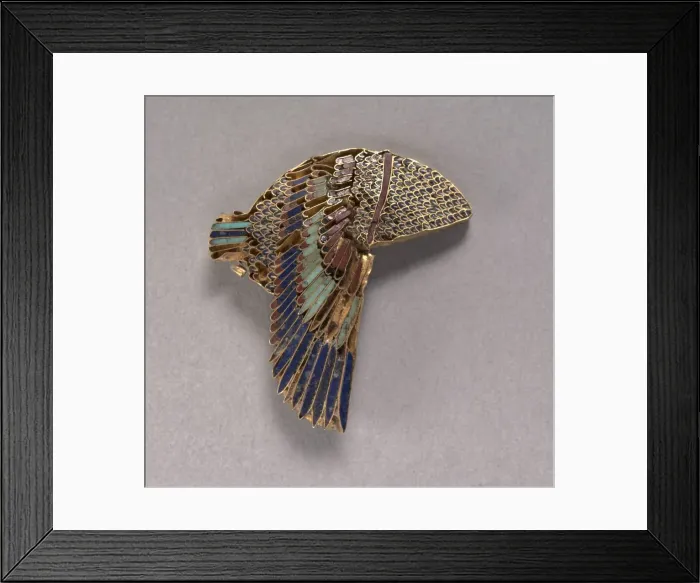 Framed Print : Vulture Headdress Inlay, 100-1 BC. Creator: Unknown Framed Print : Vulture Headdress Inlay, 100-1 BC. Creator: Unknown