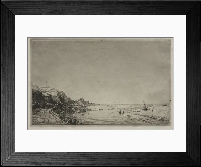 Framed Print : Vue prise du Port de Dives. Creator: Maxime Lalanne (French, 1827-1886) Framed Print : Vue prise du Port de Dives. Creator: Maxime Lalanne (French, 1827-1886)