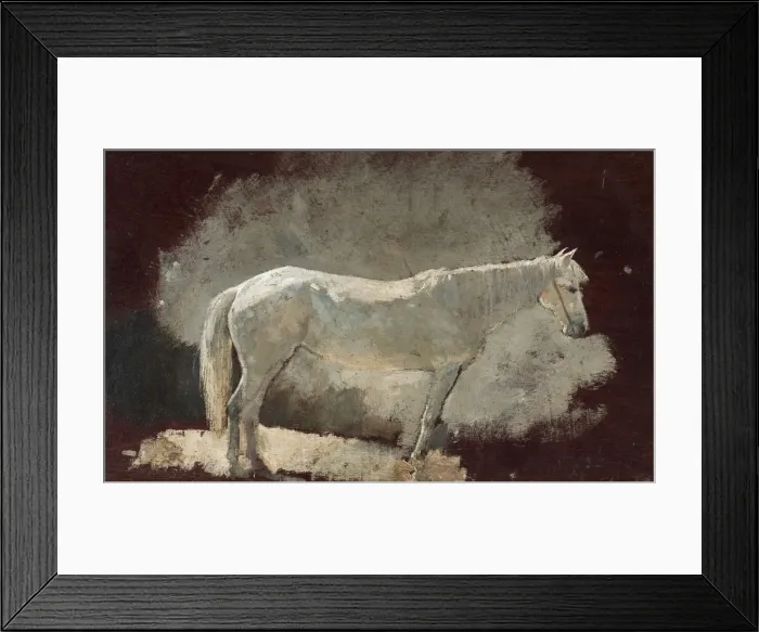 Framed Print : White Mare, c. 1868. Creator: Winslow Homer (American, 1836-1910) Framed Print : White Mare, c. 1868. Creator: Winslow Homer (American, 1836-1910)
