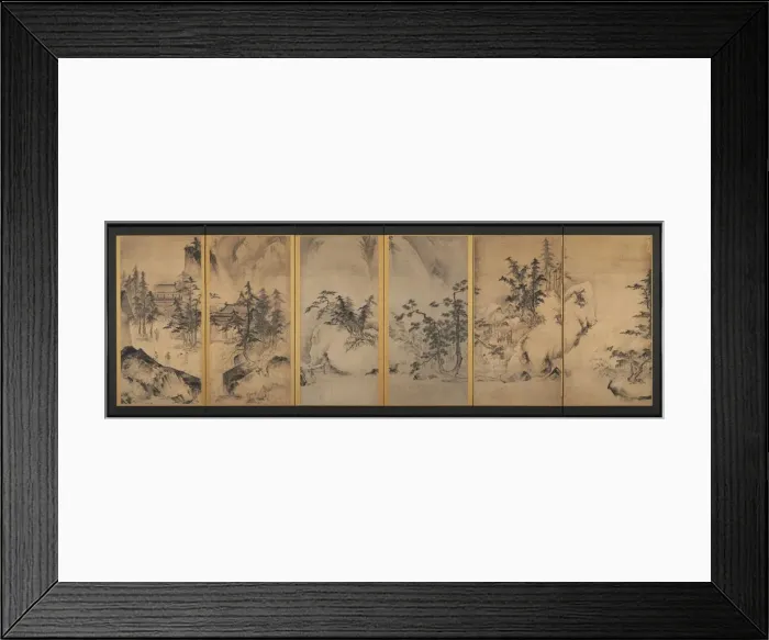 Framed Print : Winter and Spring Landscape, first half of the 1400s. Creator: Tensho Shubun (Japanese) Framed Print : Winter and Spring Landscape, first half of the 1400s. Creator: Tensho Shubun (Japanese)