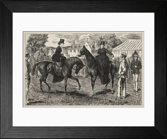 Framed Print : Why the Pifflers Lost their Return Match, 1865. Creator: George Louis Palmella Busson Du Maurier Framed Print : Why the Pifflers Lost their Return Match, 1865. Creator: George Louis Palmella Busson Du Maurier