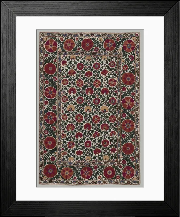 Framed Print : Wall Hanging, 1850-1899. Creator: Unknown Framed Print : Wall Hanging, 1850-1899. Creator: Unknown