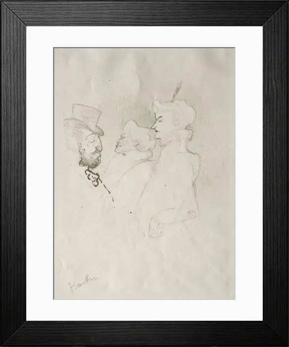 Framed Print : Why Not? Once Does Not Constitute a Habit, 1893. Creator: Henri de Toulouse-Lautrec (French Framed Print : Why Not? Once Does Not Constitute a Habit, 1893. Creator: Henri de Toulouse-Lautrec (French