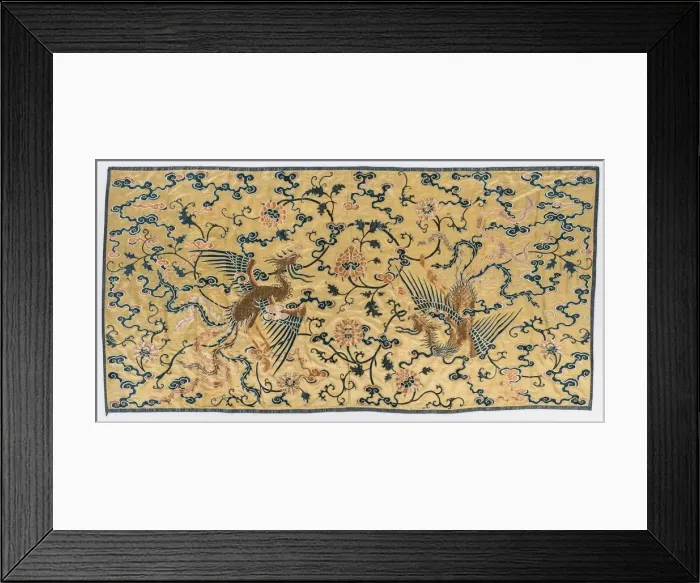 Framed Print : Wall Hanging, late 1700s - early 1800s. Creator: Unknown Framed Print : Wall Hanging, late 1700s - early 1800s. Creator: Unknown