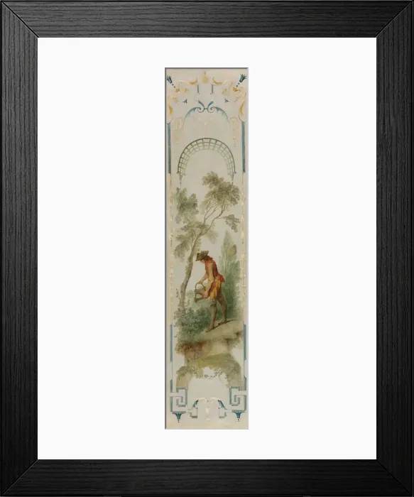 Framed Print : Wall Panals: The Gardener, Horticlture, The Vineyard, The See-Saw, The Swing, c. 1723-1727 Framed Print : Wall Panals: The Gardener, Horticlture, The Vineyard, The See-Saw, The Swing, c. 1723-1727