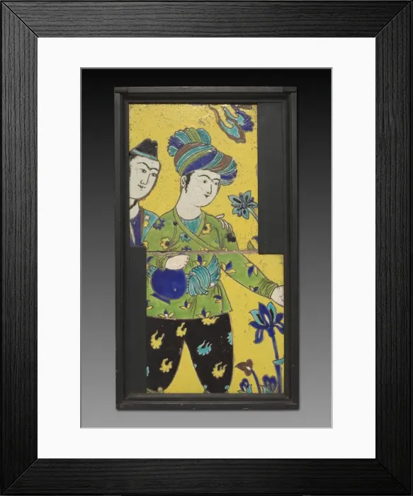 Framed Print : Wall Tile, 17th Century. Creator: Unknown Framed Print : Wall Tile, 17th Century. Creator: Unknown