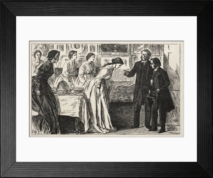 Framed Print : Wanted a Curate. Rather an Ordeal for the Reverend M Framed Print : Wanted a Curate. Rather an Ordeal for the Reverend M