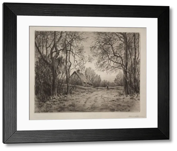 Framed Print : Winter Evening, 1883. Creator: Henry Farrer (American, 1843-1903) Framed Print : Winter Evening, 1883. Creator: Henry Farrer (American, 1843-1903)