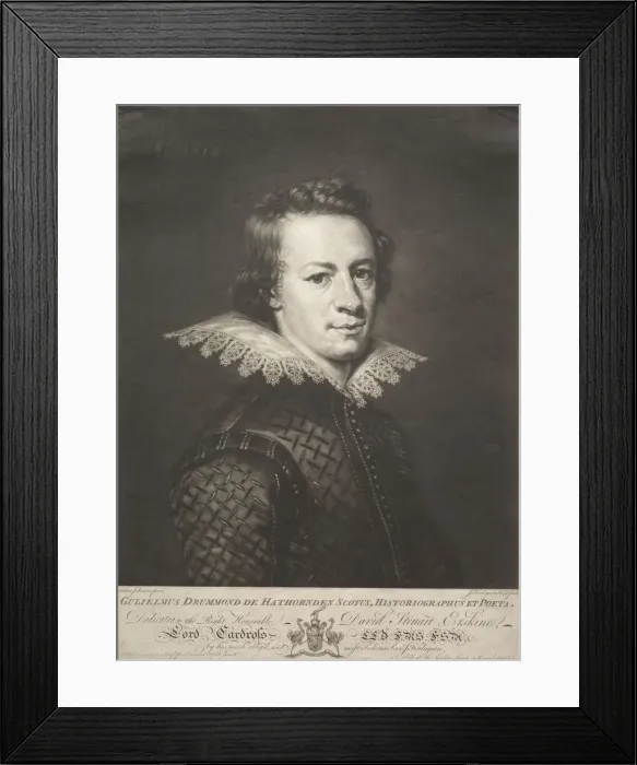 Framed Print : William Drummond of Hawthorndon. Creator: John Finlayson (British, 1730-1776) Framed Print : William Drummond of Hawthorndon. Creator: John Finlayson (British, 1730-1776)