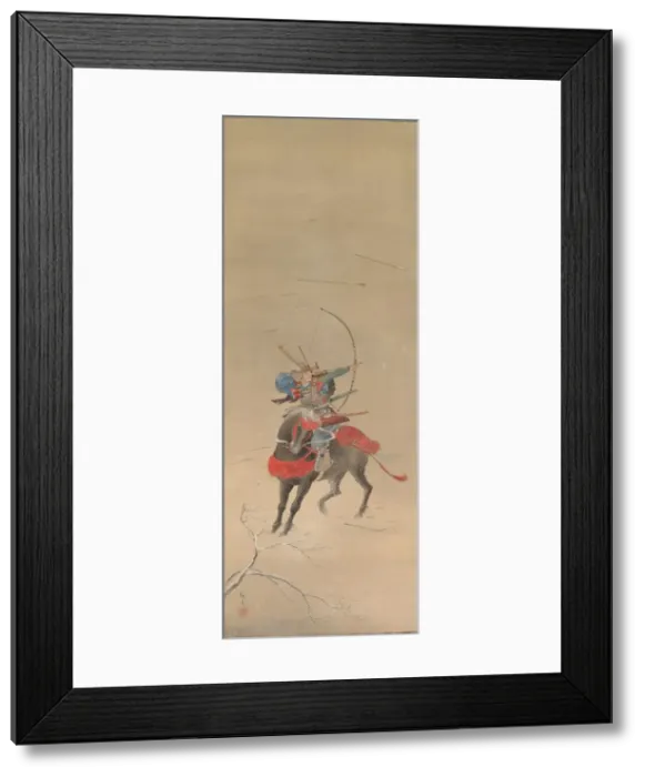 Framed Print : Warrior mounted on a Horse, 1700s-1800s. Creator: Unknown Framed Print : Warrior mounted on a Horse, 1700s-1800s. Creator: Unknown