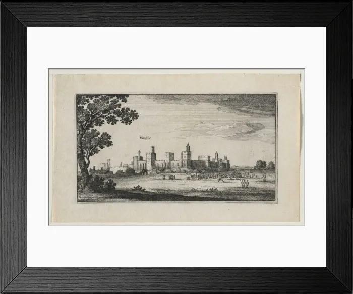 Framed Print : Windsor Castle from the Southeast, 1644. Creator: Wenceslaus Hollar (Bohemian, 1607-1677) Framed Print : Windsor Castle from the Southeast, 1644. Creator: Wenceslaus Hollar (Bohemian, 1607-1677)