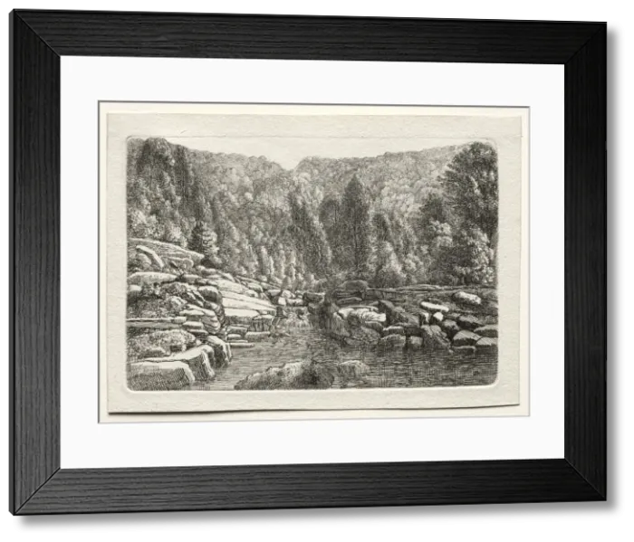 Framed Print : Water in the Mountains, c. 1790-1800. Creator: Christoph Nathe (German, 1753-1806) Framed Print : Water in the Mountains, c. 1790-1800. Creator: Christoph Nathe (German, 1753-1806)