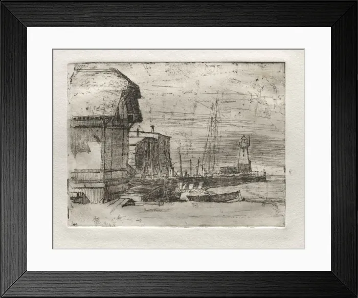 Framed Print : West Pier, 1878. Creator: Otto H. Bacher (American, 1856-1909) Framed Print : West Pier, 1878. Creator: Otto H. Bacher (American, 1856-1909)
