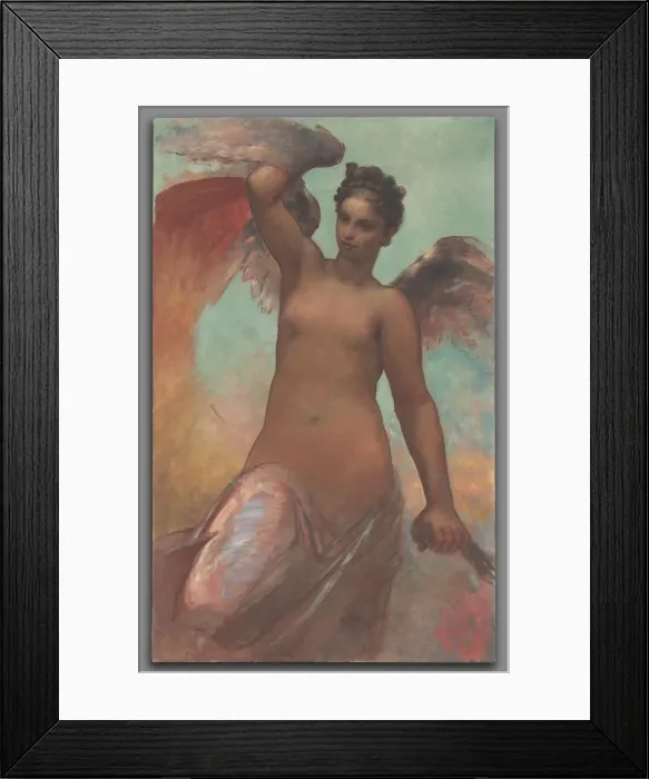 Framed Print : Winged Fortune, 1878. Creator: William Morris Hunt (American, 1824-1879) Framed Print : Winged Fortune, 1878. Creator: William Morris Hunt (American, 1824-1879)