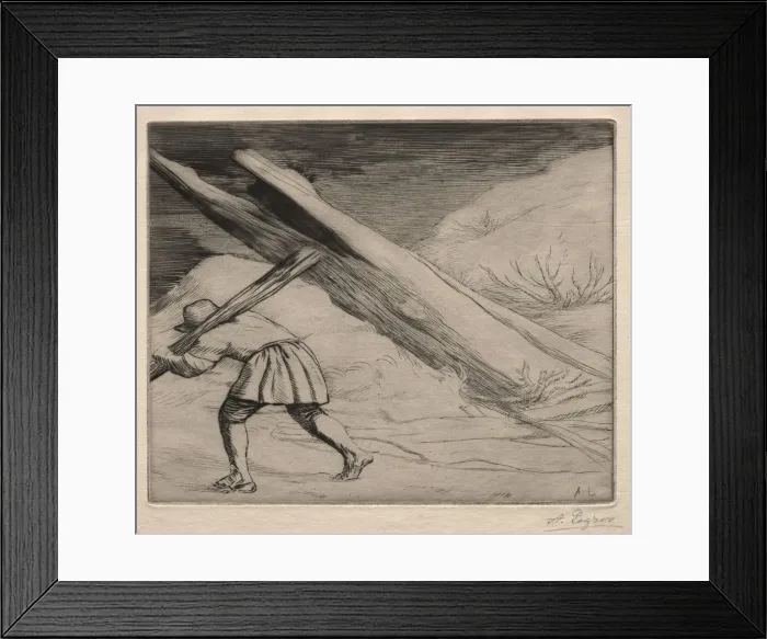 Framed Print : Winter (1st Plate). Creator: Alphonse Legros (French, 1837-1911) Framed Print : Winter (1st Plate). Creator: Alphonse Legros (French, 1837-1911)