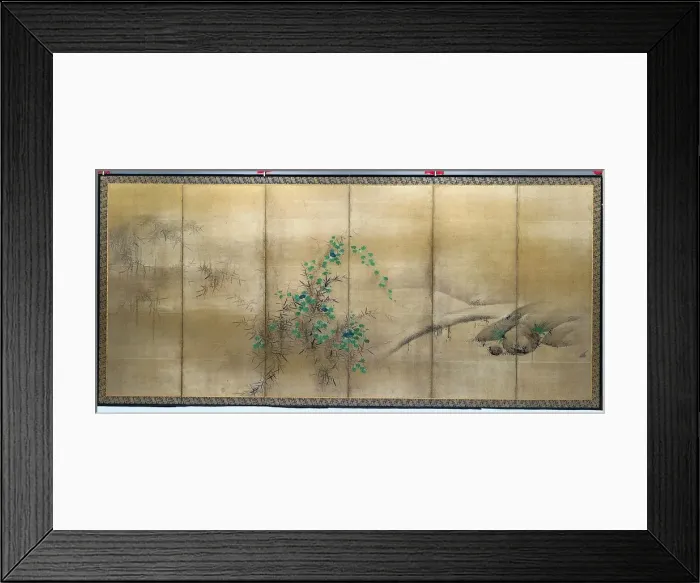 Framed Print : Winter and Summer Flowers, c. 1600. Creator: Yusho Kaiho (Japanese, 1533-1615) Framed Print : Winter and Summer Flowers, c. 1600. Creator: Yusho Kaiho (Japanese, 1533-1615)