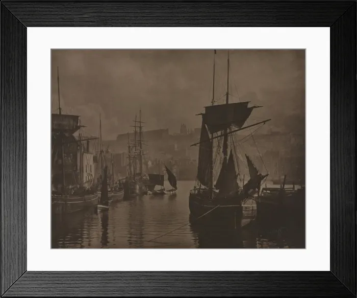 Framed Print : Whitby Harbor, c. 1885. Creator: Frank Meadow Sutcliffe (British, 1853-1941) Framed Print : Whitby Harbor, c. 1885. Creator: Frank Meadow Sutcliffe (British, 1853-1941)
