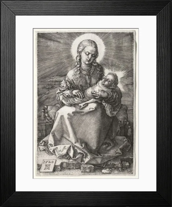 Framed Print : The Virgin with the Swaddled Child, 1520. Creator: Albrecht Dürer (German, 1471-1528) Framed Print : The Virgin with the Swaddled Child, 1520. Creator: Albrecht Dürer (German, 1471-1528)
