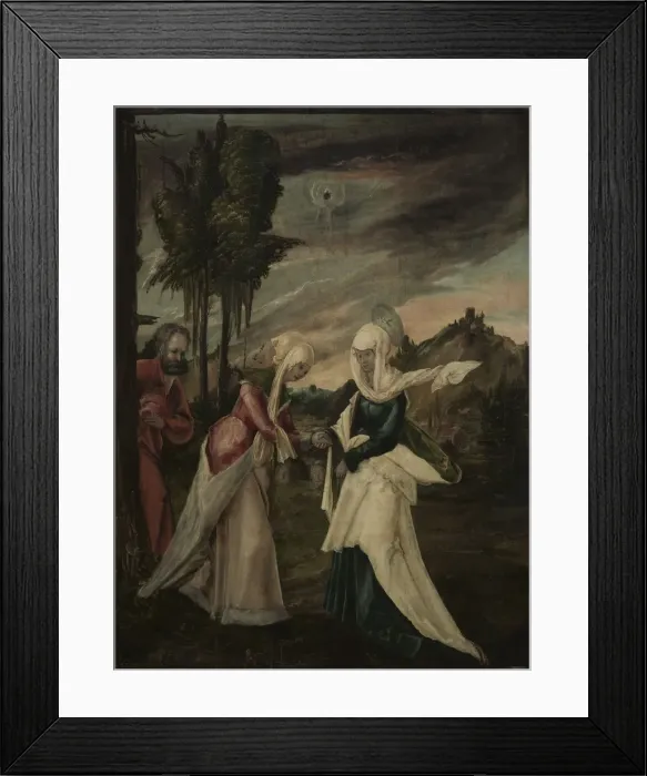 Framed Print : The Visitation, c. 1530-1550. Creator: Unknown Framed Print : The Visitation, c. 1530-1550. Creator: Unknown