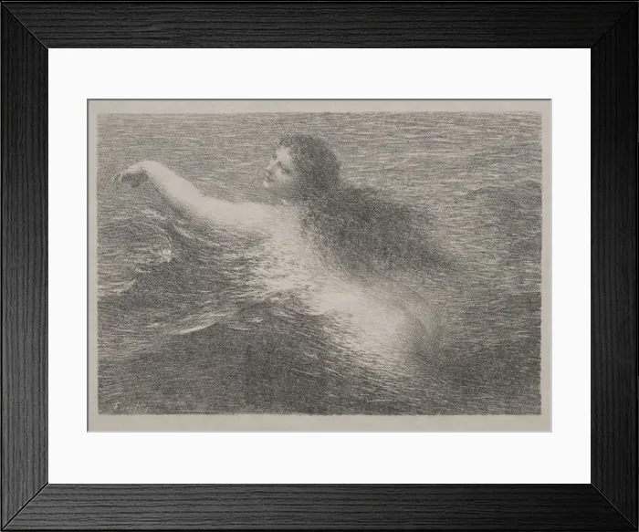 Framed Print : The Water Genius, 1896. Creator: Henri Fantin-Latour (French, 1836-1904) Framed Print : The Water Genius, 1896. Creator: Henri Fantin-Latour (French, 1836-1904)