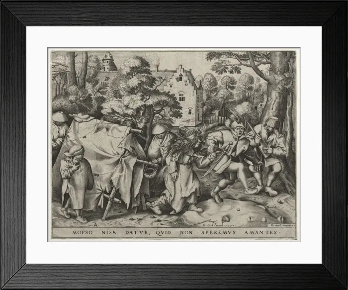 Framed Print : The Wedding of Mopsus and Nisa, 1570. Creator: Pieter van der Heyden (Netherlandish, c Framed Print : The Wedding of Mopsus and Nisa, 1570. Creator: Pieter van der Heyden (Netherlandish, c