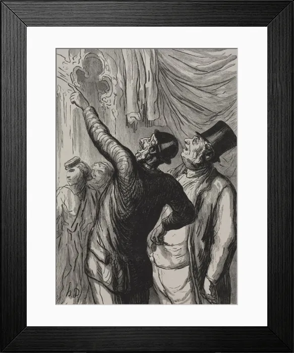 Framed Print : The Worlds Fair: A Real Guide. Creator: Honore Daumier (French, 1808-1879) Framed Print : The Worlds Fair: A Real Guide. Creator: Honore Daumier (French, 1808-1879)