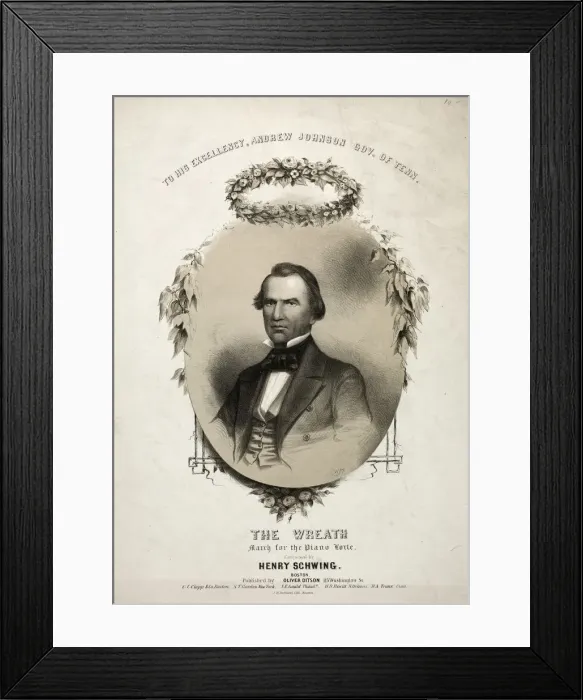 Framed Print : The Wreath - Sheet Music Cover. Creator: Winslow Homer (American, 1836-1910) Framed Print : The Wreath - Sheet Music Cover. Creator: Winslow Homer (American, 1836-1910)