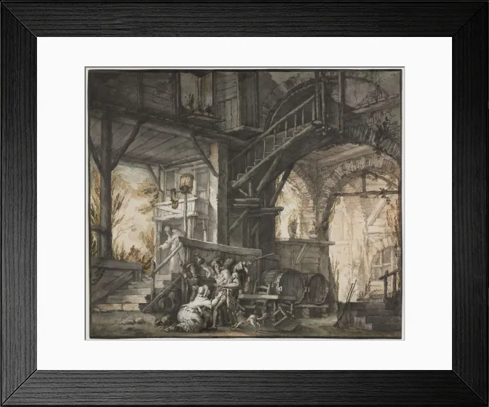 Framed Print : Theater Scene, c. 1775-1776. Creator: Giovanni David (Italian, 1743-1790) Framed Print : Theater Scene, c. 1775-1776. Creator: Giovanni David (Italian, 1743-1790)