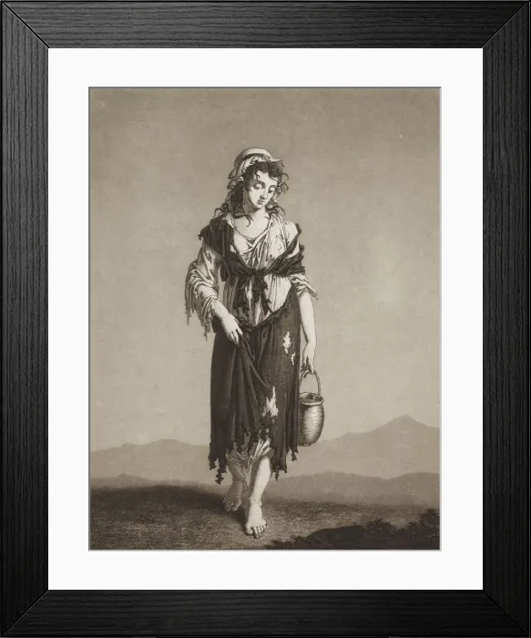 Framed Print : The Young Beggars, c. 1800. Creator: Karl Ludwig Bernhard Buchhorn (German, 1770-1856) Framed Print : The Young Beggars, c. 1800. Creator: Karl Ludwig Bernhard Buchhorn (German, 1770-1856)