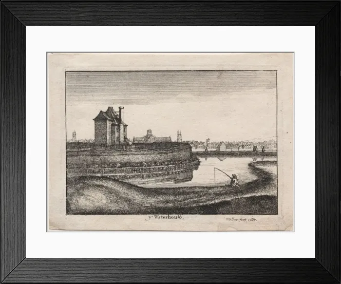Framed Print : The Waterhouse, 1665. Creator: Wenceslaus Hollar (Bohemian, 1607-1677) Framed Print : The Waterhouse, 1665. Creator: Wenceslaus Hollar (Bohemian, 1607-1677)