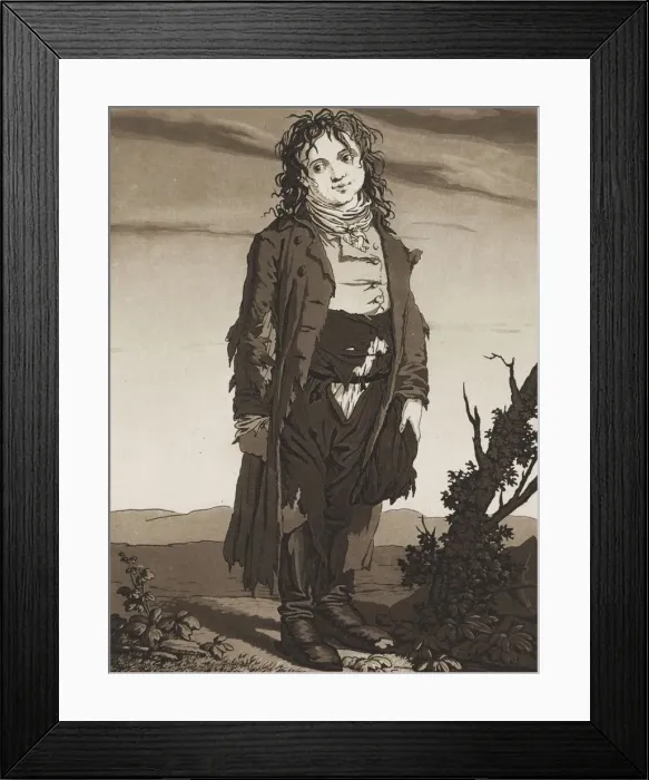 Framed Print : The Young Beggars, c. 1800. Creator: Karl Ludwig Bernhard Buchhorn (German, 1770-1856) Framed Print : The Young Beggars, c. 1800. Creator: Karl Ludwig Bernhard Buchhorn (German, 1770-1856)