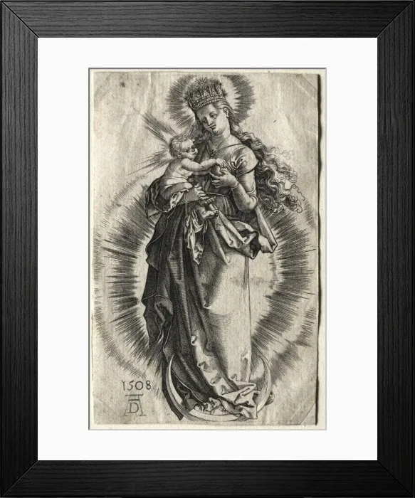 Framed Print : The Virgin with the Crown of Stars, 1500s. Creator: Unknown Framed Print : The Virgin with the Crown of Stars, 1500s. Creator: Unknown