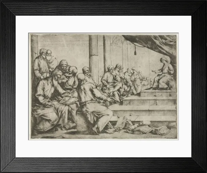 Framed Print : The Young Christ Teaching in the Temple, c. 1653. Creator: Luca Giordano (Italian, 1634-1705) Framed Print : The Young Christ Teaching in the Temple, c. 1653. Creator: Luca Giordano (Italian, 1634-1705)