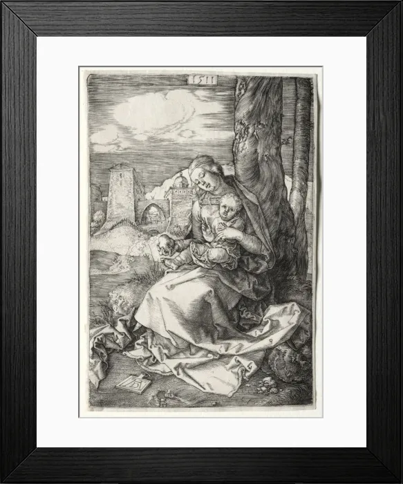 Framed Print : The Virgin and Child with the Pear, 1511. Creator: Albrecht Dürer (German, 1471-1528) Framed Print : The Virgin and Child with the Pear, 1511. Creator: Albrecht Dürer (German, 1471-1528)