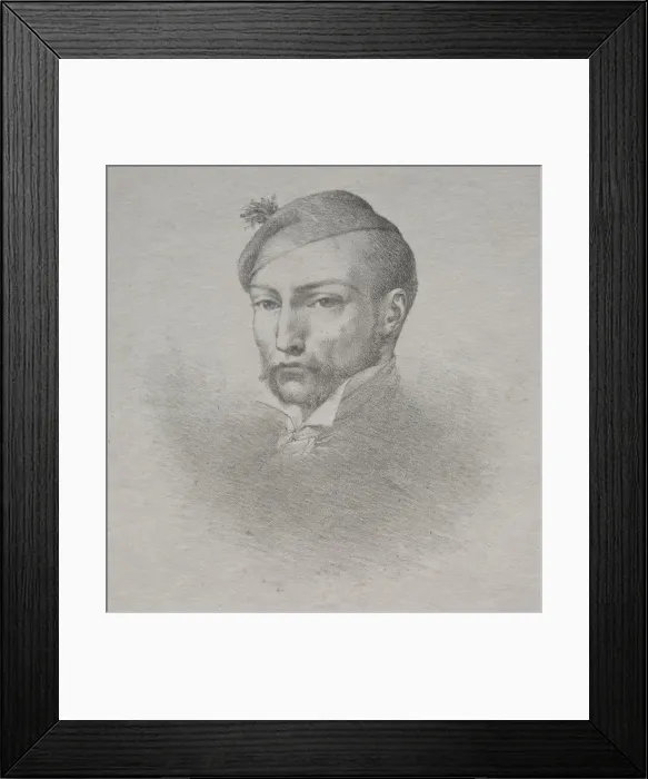 Framed Print : Theodore Gericault. Creator: Leon Cogniet (French, 1794-1880) Framed Print : Theodore Gericault. Creator: Leon Cogniet (French, 1794-1880)