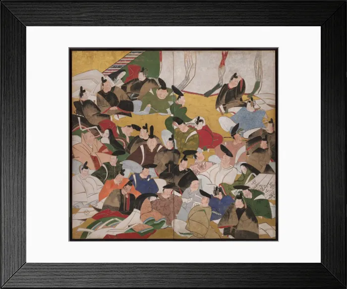 Framed Print : Thirty-Six Immortal Poets, mid 1700s. Creator: Tatebayashi Kagei (Japanese), attributed to Framed Print : Thirty-Six Immortal Poets, mid 1700s. Creator: Tatebayashi Kagei (Japanese), attributed to