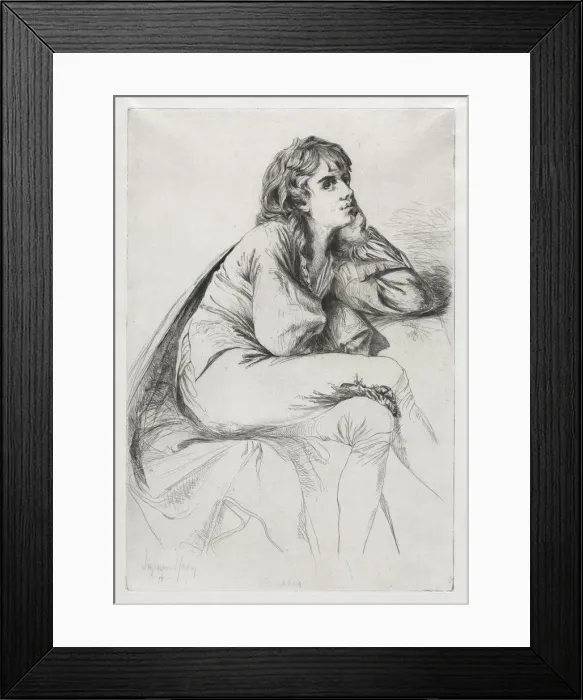Framed Print : Thomas Haden of Derby. Creator: Francis Seymour Haden (British, 1818-1910) Framed Print : Thomas Haden of Derby. Creator: Francis Seymour Haden (British, 1818-1910)
