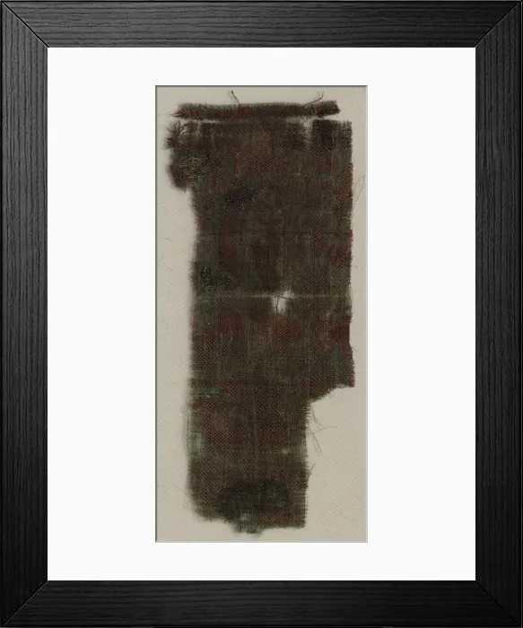 Framed Print : Three Fragments of Italian Gothic Silk, 1300s. Creator: Unknown Framed Print : Three Fragments of Italian Gothic Silk, 1300s. Creator: Unknown