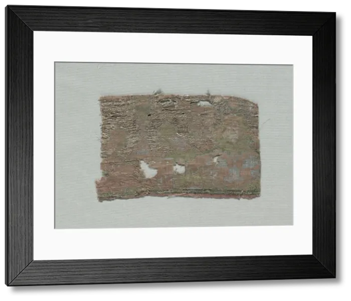 Framed Print : Three Fragments of Italian Gothic Silk, 1350-1399. Creator: Unknown Framed Print : Three Fragments of Italian Gothic Silk, 1350-1399. Creator: Unknown
