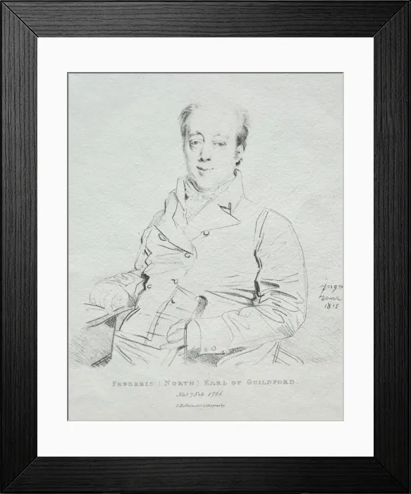 Framed Print : Frederic 5th Earl of Guilford, 1815. Creator: Jean-Auguste-Dominique Ingres (French, 1780-1867) Framed Print : Frederic 5th Earl of Guilford, 1815. Creator: Jean-Auguste-Dominique Ingres (French, 1780-1867)