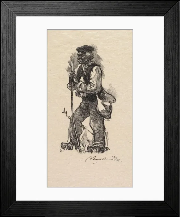 Framed Print : Fontainebleau Forest: Serpent Merchant (La Foret de Fontainebleau: Le chasseur de serpents) Framed Print : Fontainebleau Forest: Serpent Merchant (La Foret de Fontainebleau: Le chasseur de serpents)
