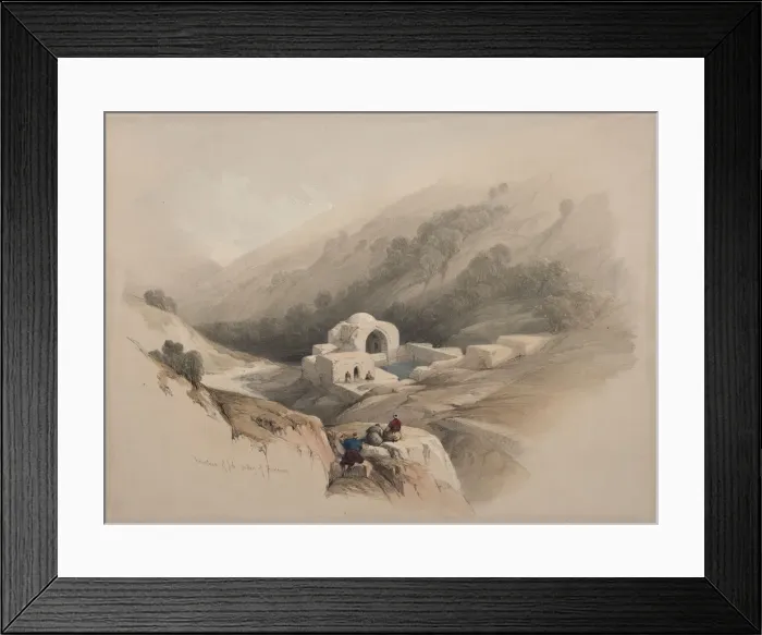 Framed Print : Fountain of Job, Valley of Hinnom, 1839. Creator: David Roberts (British, 1796-1864) Framed Print : Fountain of Job, Valley of Hinnom, 1839. Creator: David Roberts (British, 1796-1864)